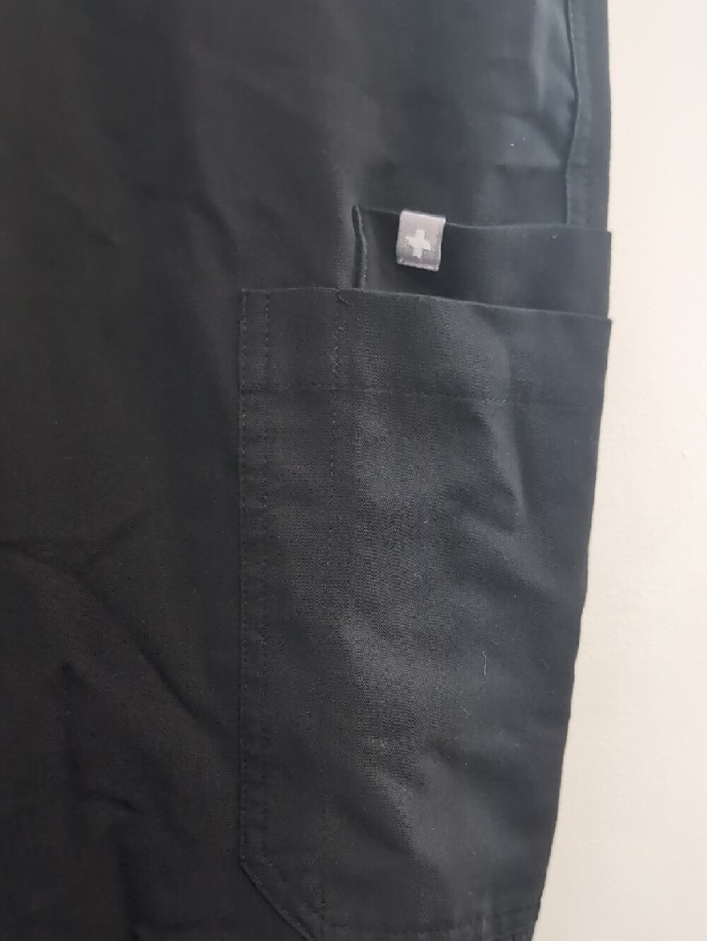 FIGS High-Waisted Yola Skinny Scrub Pants Black Size Large - Picture 6 of 7